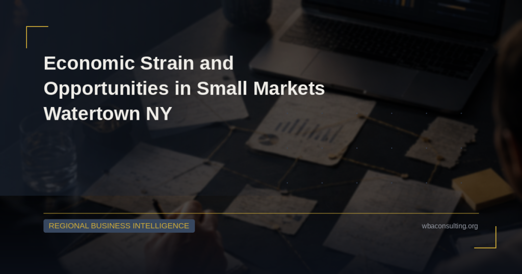 Economic Strain and Opportunities in Small Markets: Watertown NY Case Study