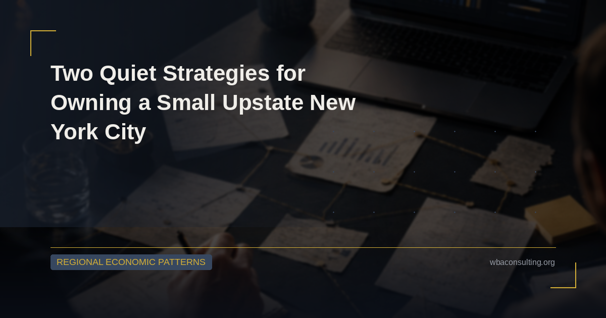 Two Quiet Strategies for Owning a Small Upstate New York City