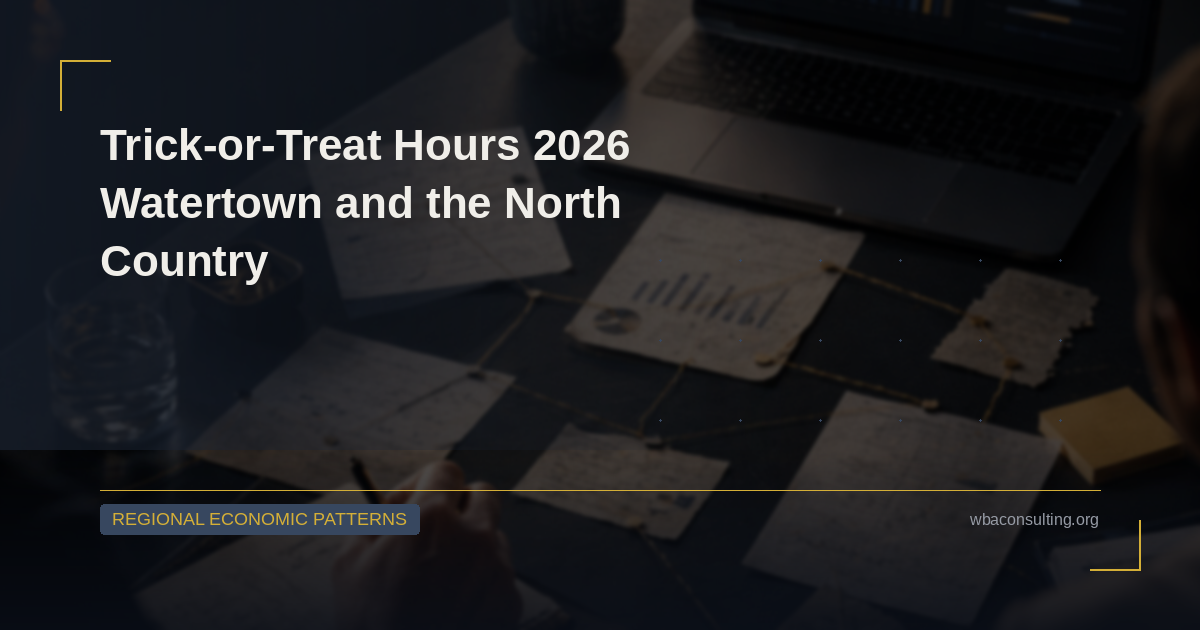Trick-or-Treat Hours 2026 in Watertown and the North Country (Halloween, Sat. Oct. 31)
