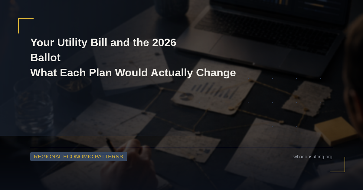 Your Utility Bill and the 2026 Ballot: What Each Plan Would Actually Change