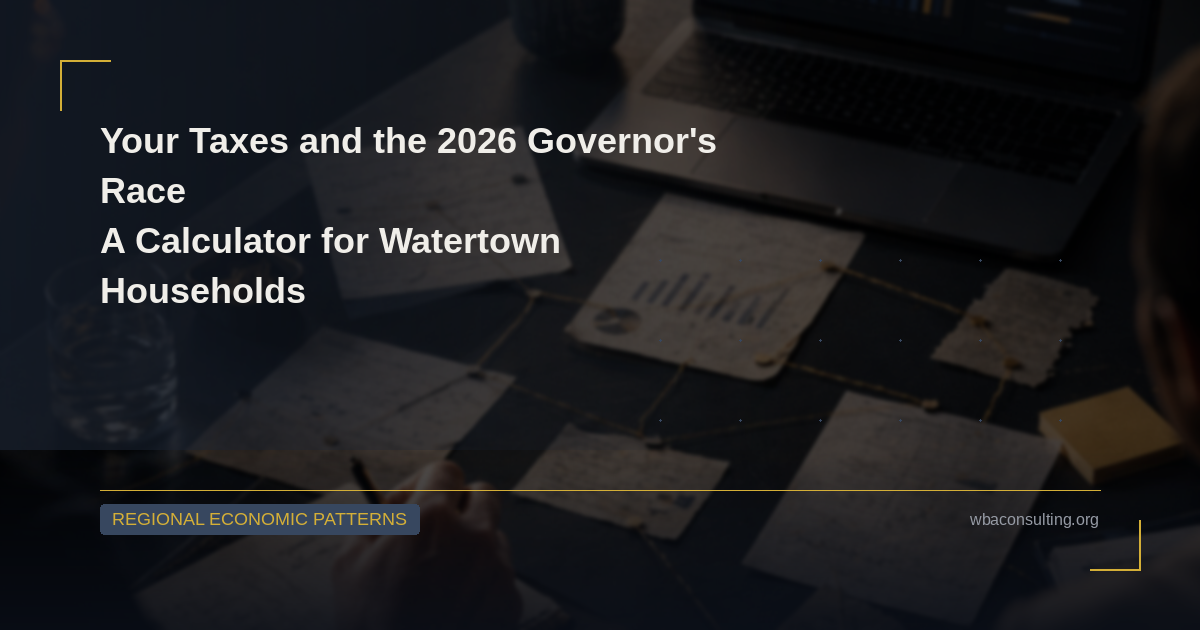 Your Taxes and the 2026 Governor’s Race: A Calculator for Watertown Households