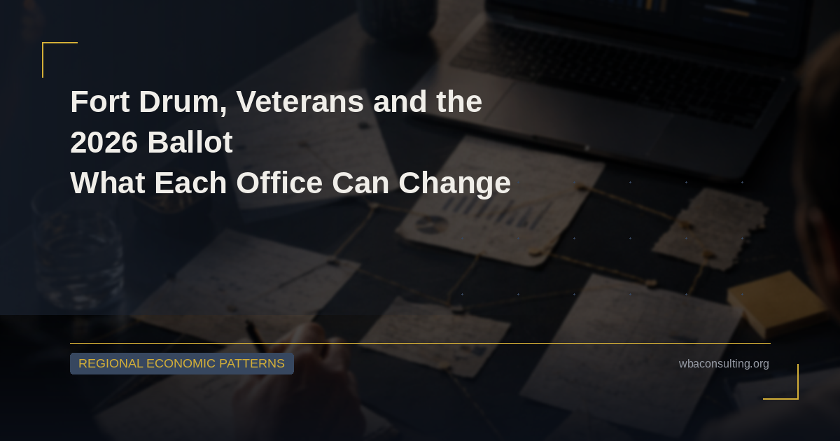Fort Drum, Veterans and the 2026 Ballot: What Each Office Can Change