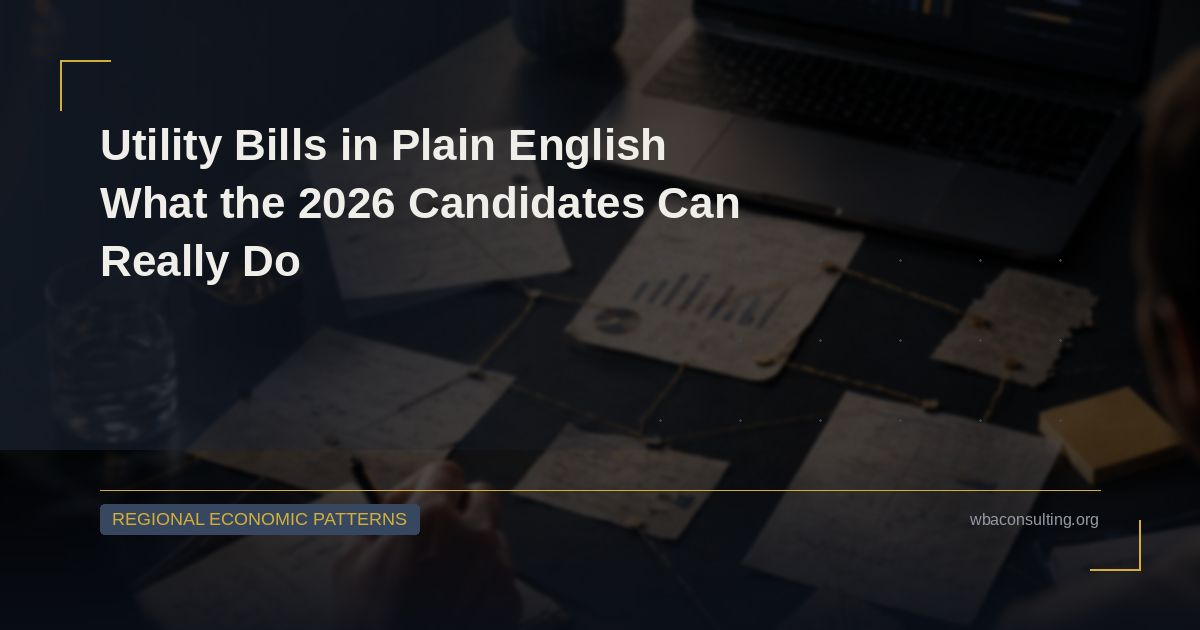 Utility Bills in Plain English: What the 2026 Candidates Can Really Do