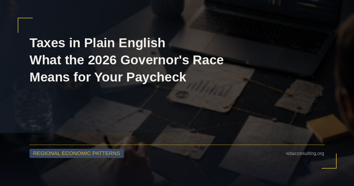 Taxes in Plain English: What the 2026 Governor’s Race Means for Your Paycheck