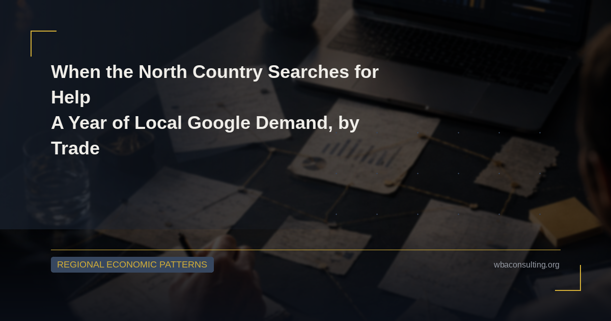 When the North Country Searches for Help: A Year of Local Google Demand, by Trade